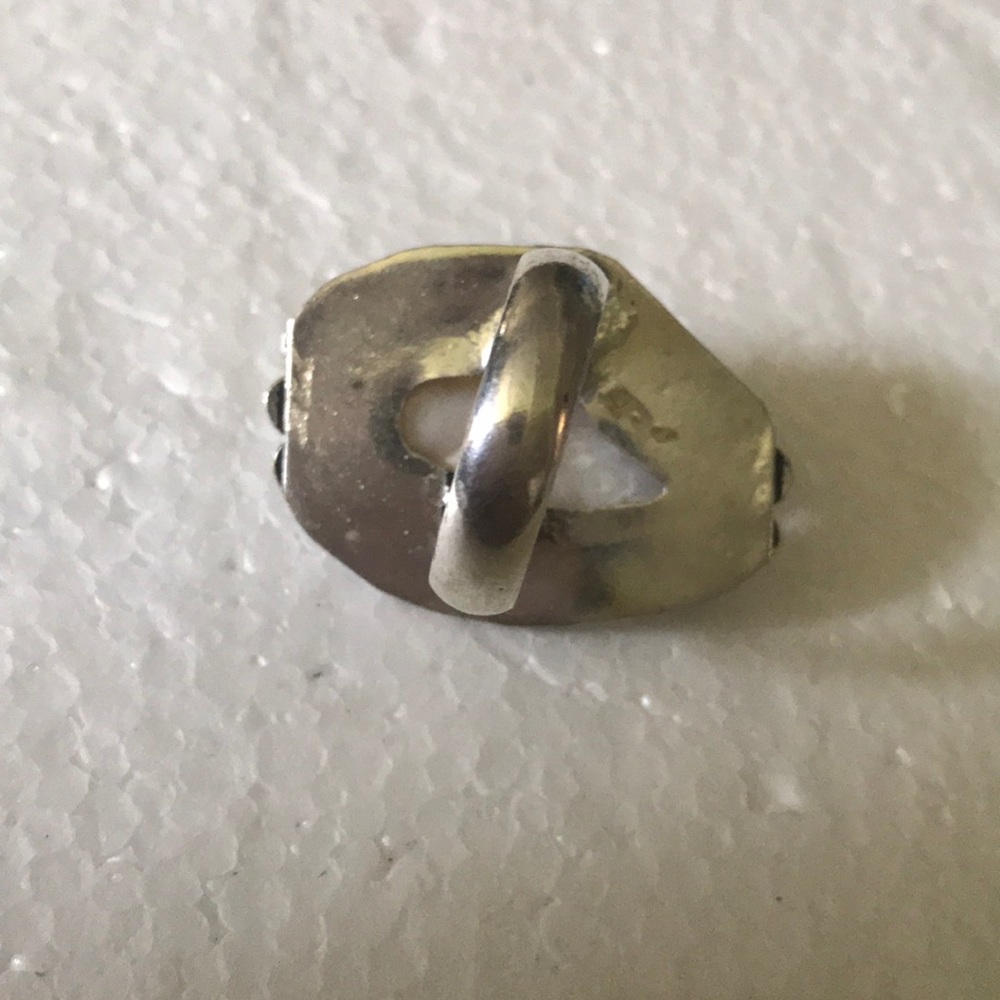 Vintage 925 Biwa pearl ring - Picture 2 of 4